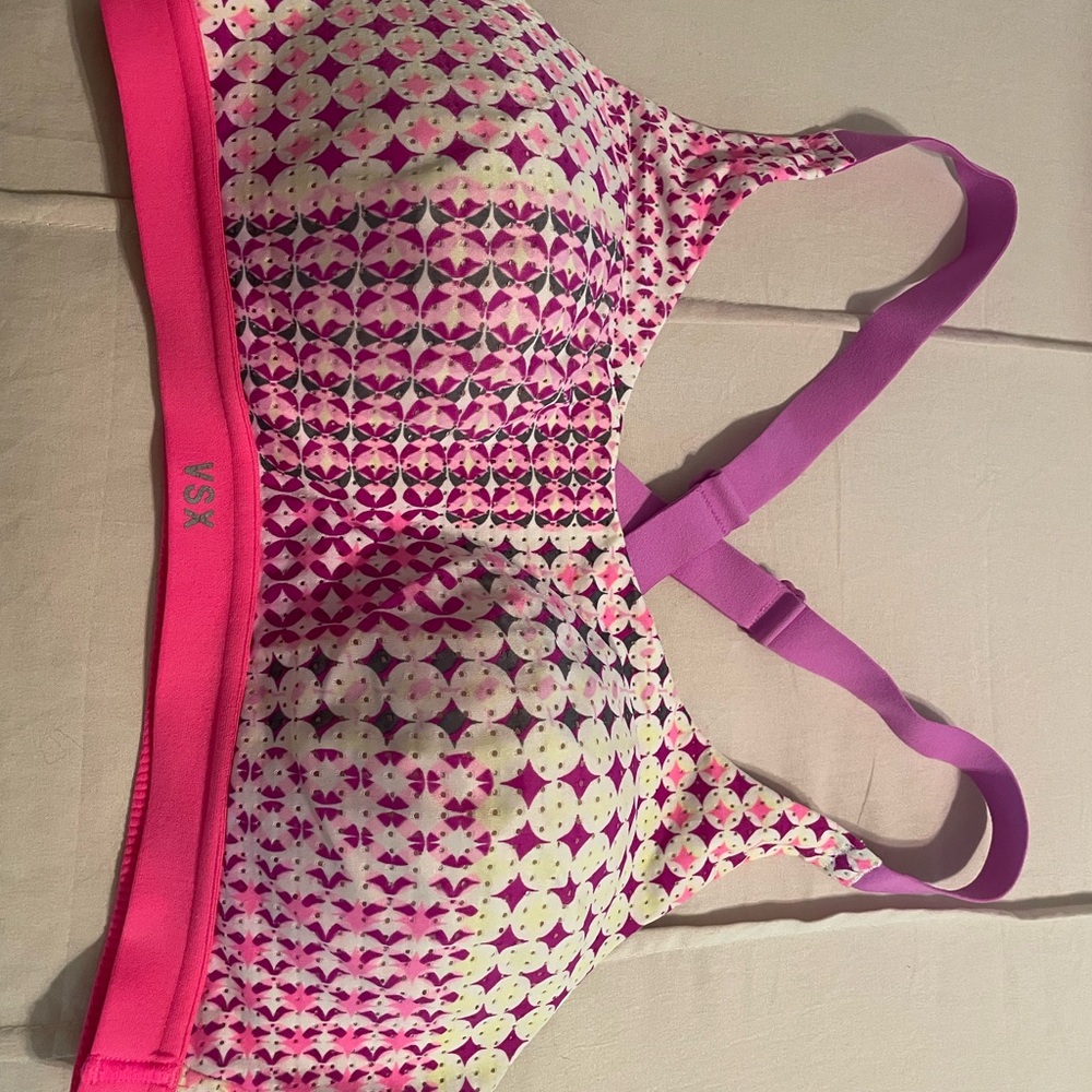 Victoria's Secret Pink and Purple Sports Bra